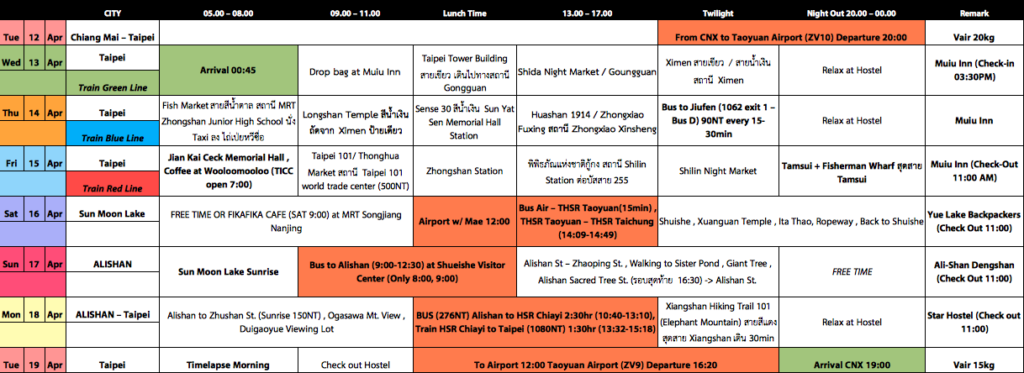 Timeable_TAIWAN